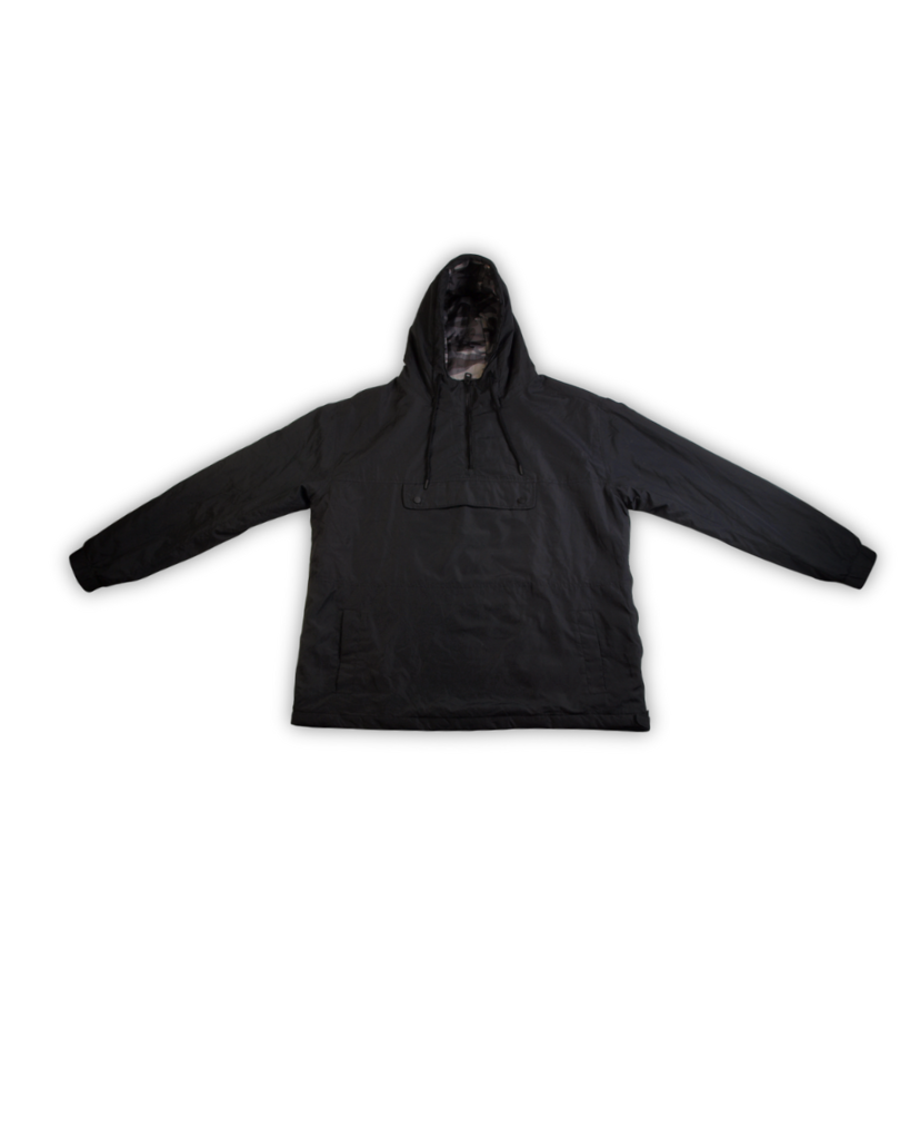 Antraciet anorak jas tweedehands