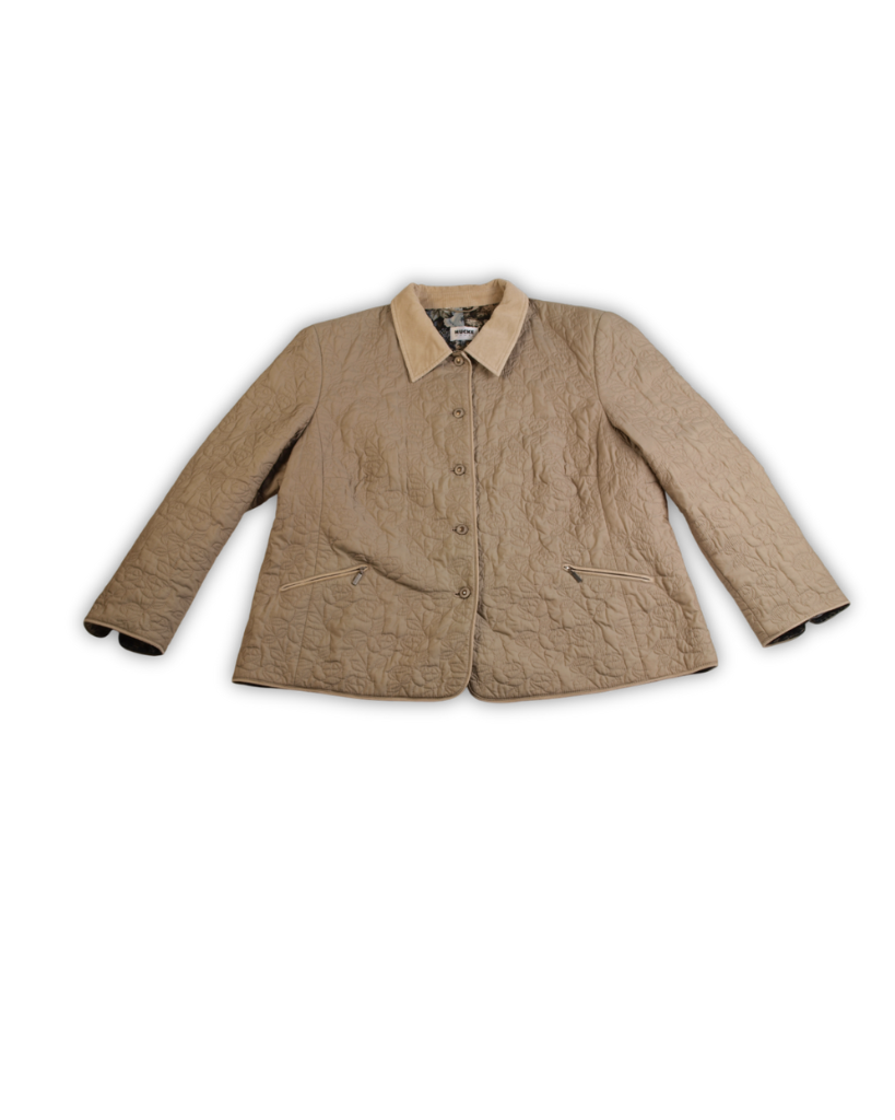 Beige vintage jas dames