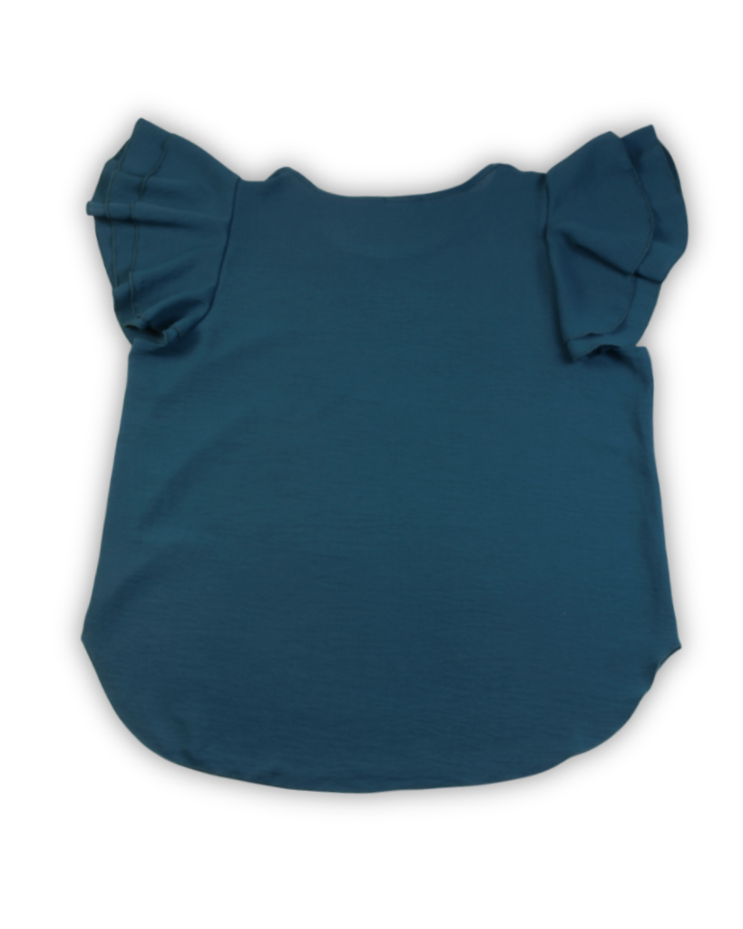 Bijzondere dames blouse petrol