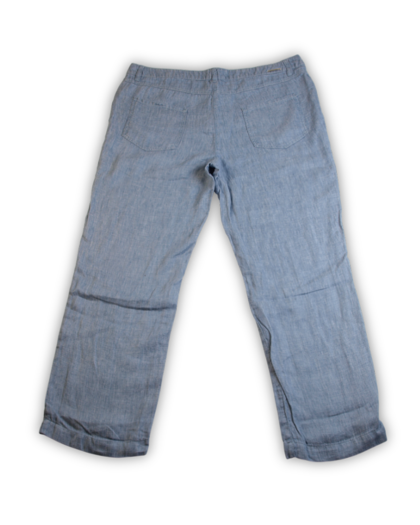 Blauw linnen 2de hands broek