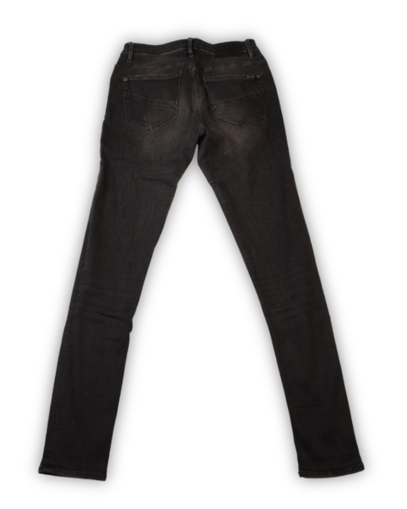 Donker grijs ripped pre loved jeans