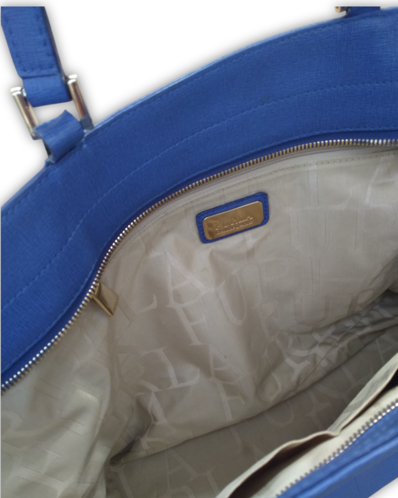 Luxe handtas blauw tweedehands