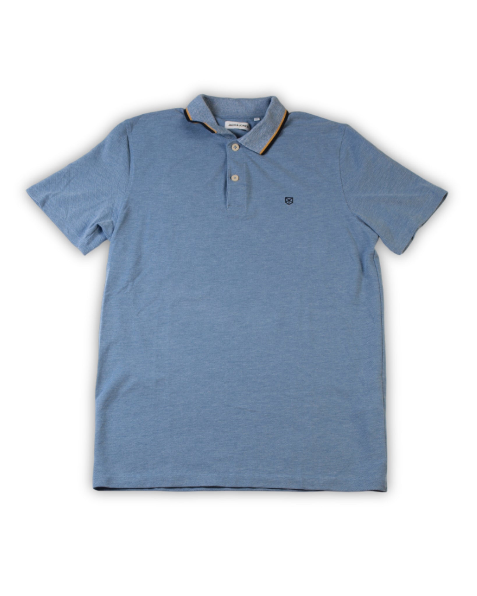 Stoere polo heren lichtblauw