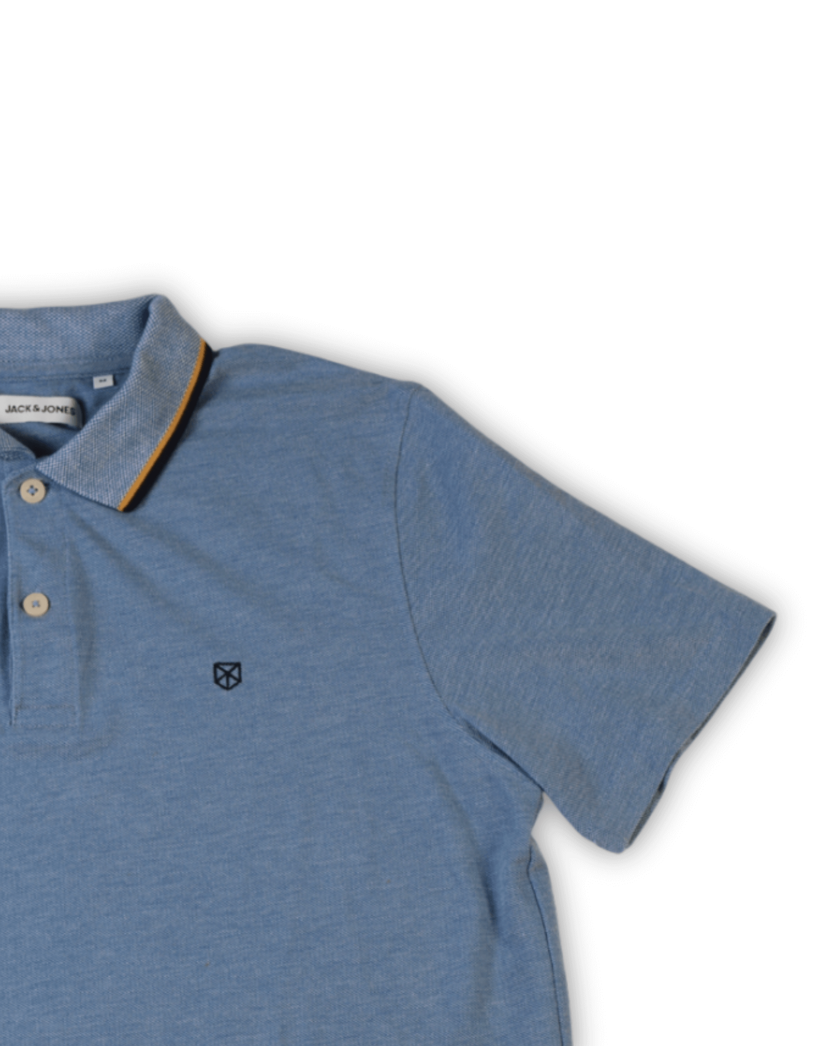 Stoere polo heren lichtblauw