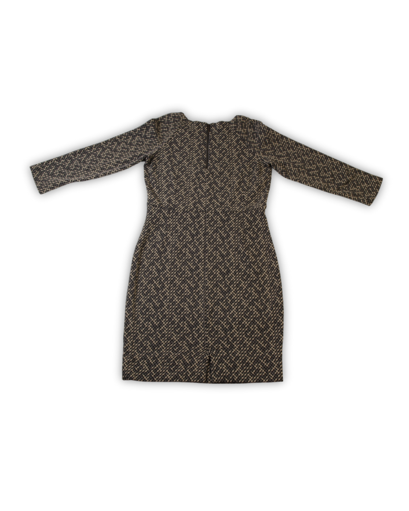 2dehands jurk grijs geruit