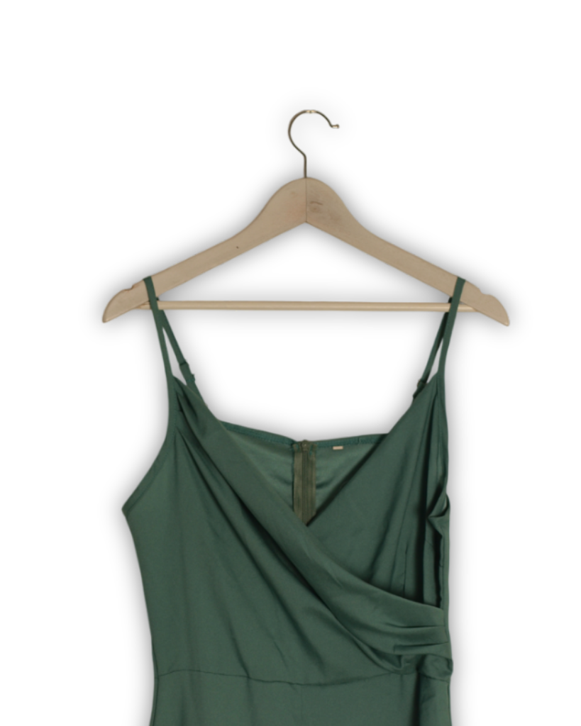 2dehands jurk groen silk