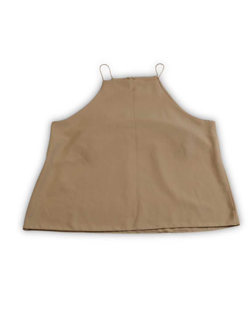 Tweedehands tanktop beige blouse