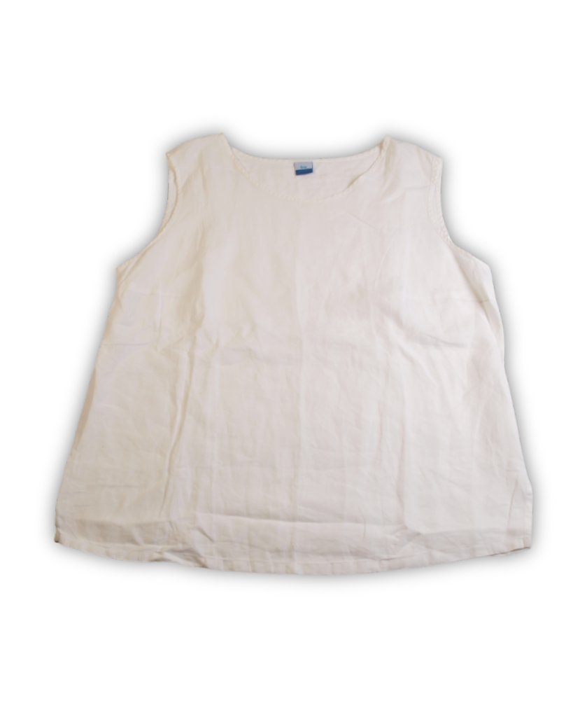 Wit linnen vintage top