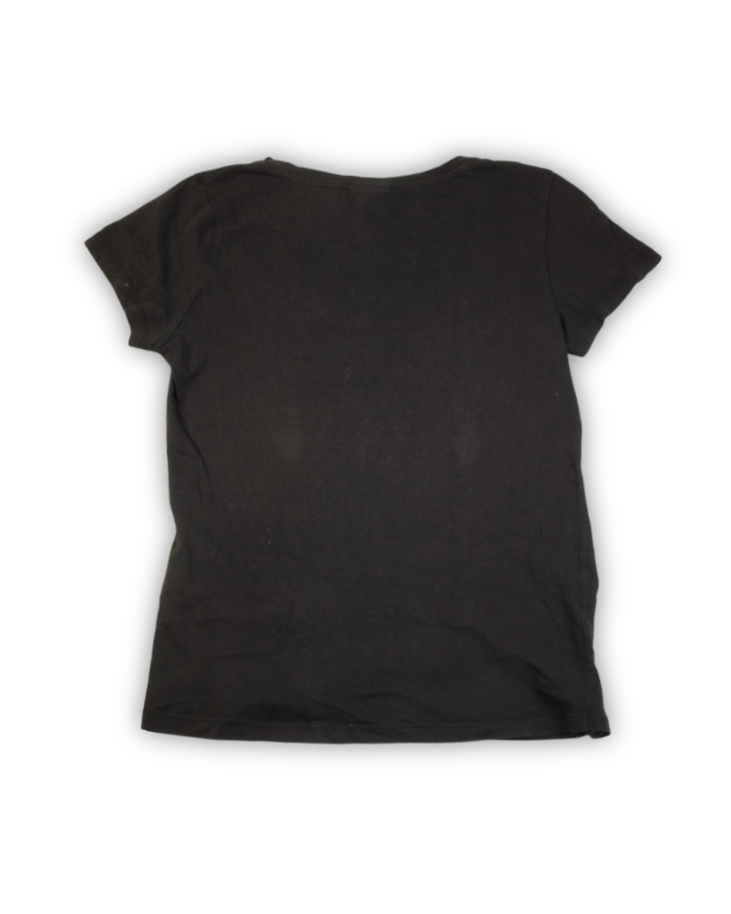 Zwart tekst T-shirt dames