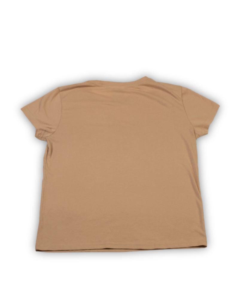 Beige T-shirts dames tweedehands