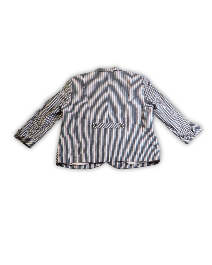 Blazer tweedehands blauw gestreept