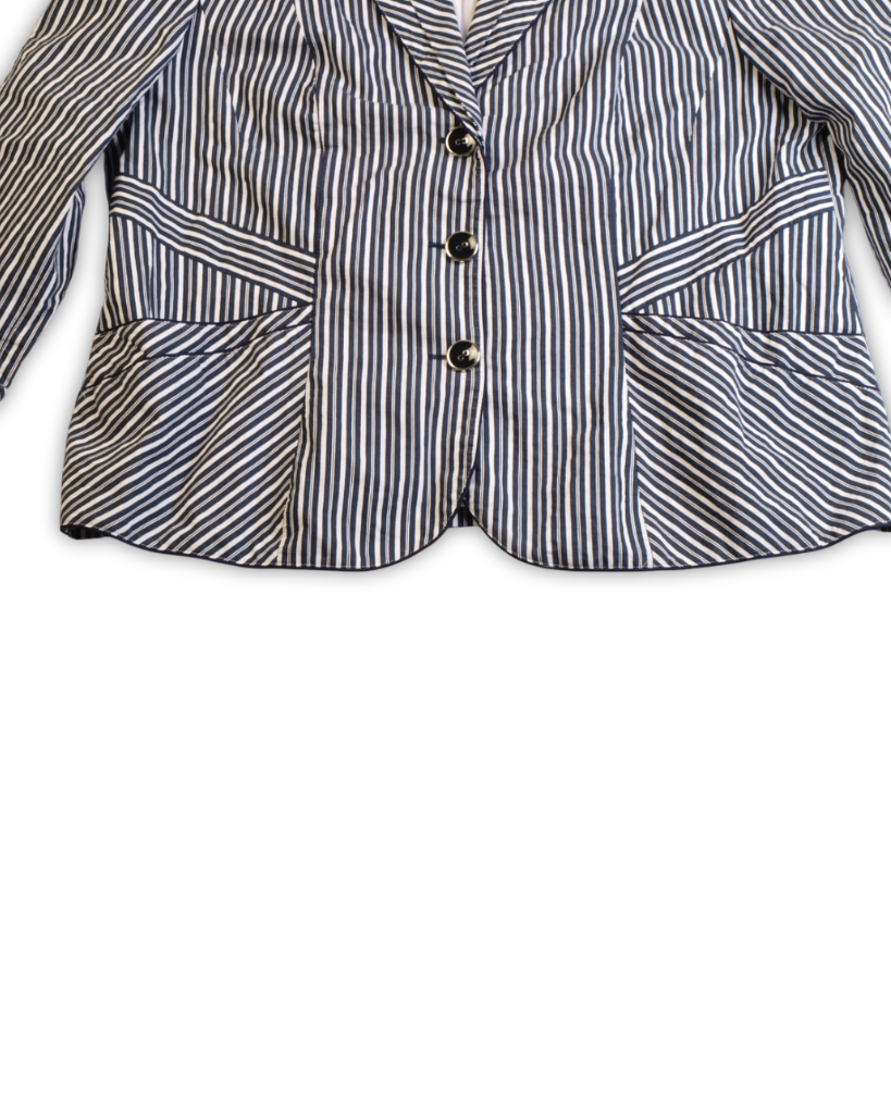 Blazer 2dehands blauw gestreept