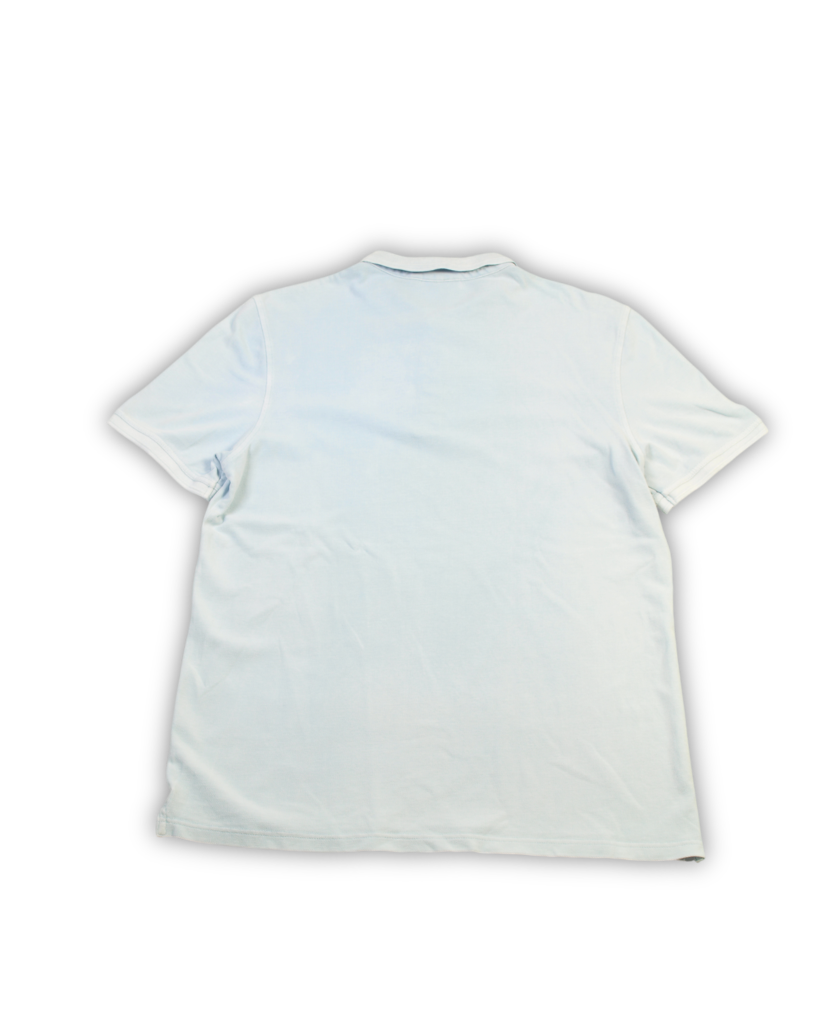 Lichtblauwe stoere polo heren