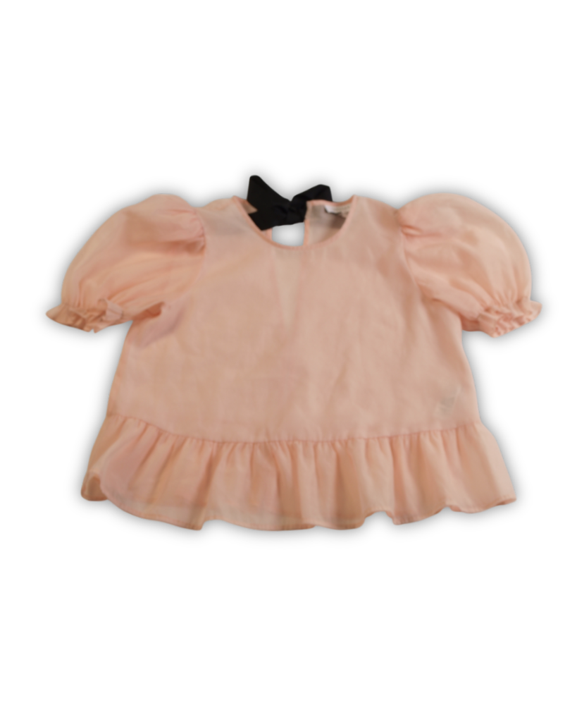 Licht roze bijzondere dames blouse