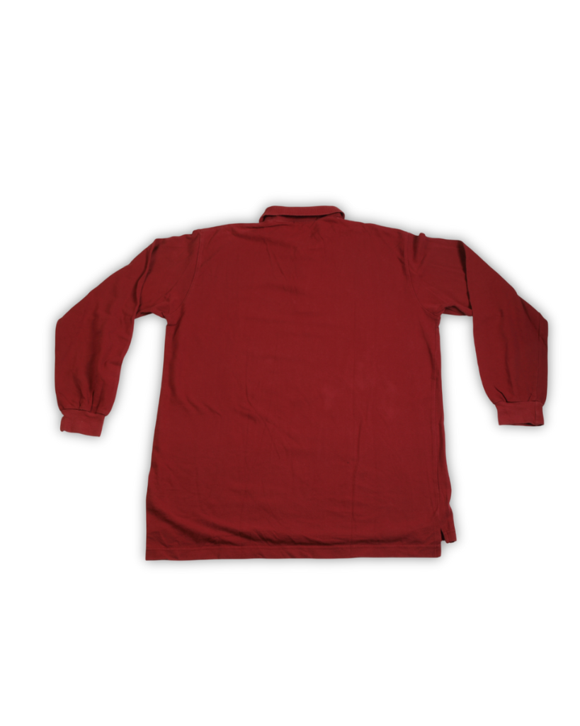 Rode stoere polo tweedehands