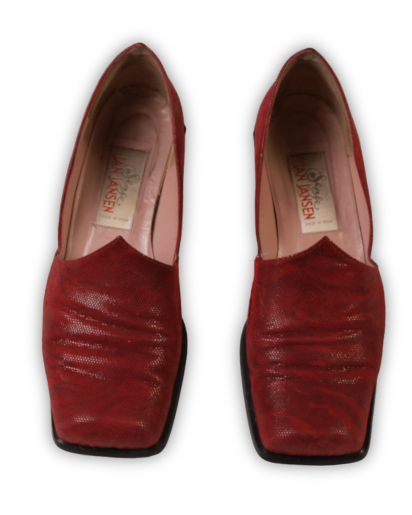 Rode tweedehands schoenen dames