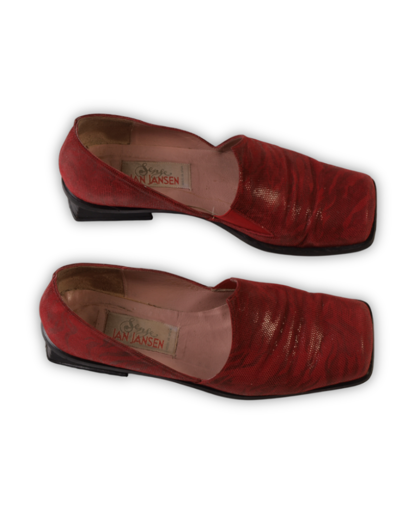 Rode tweedehands schoenen Jan Jansen