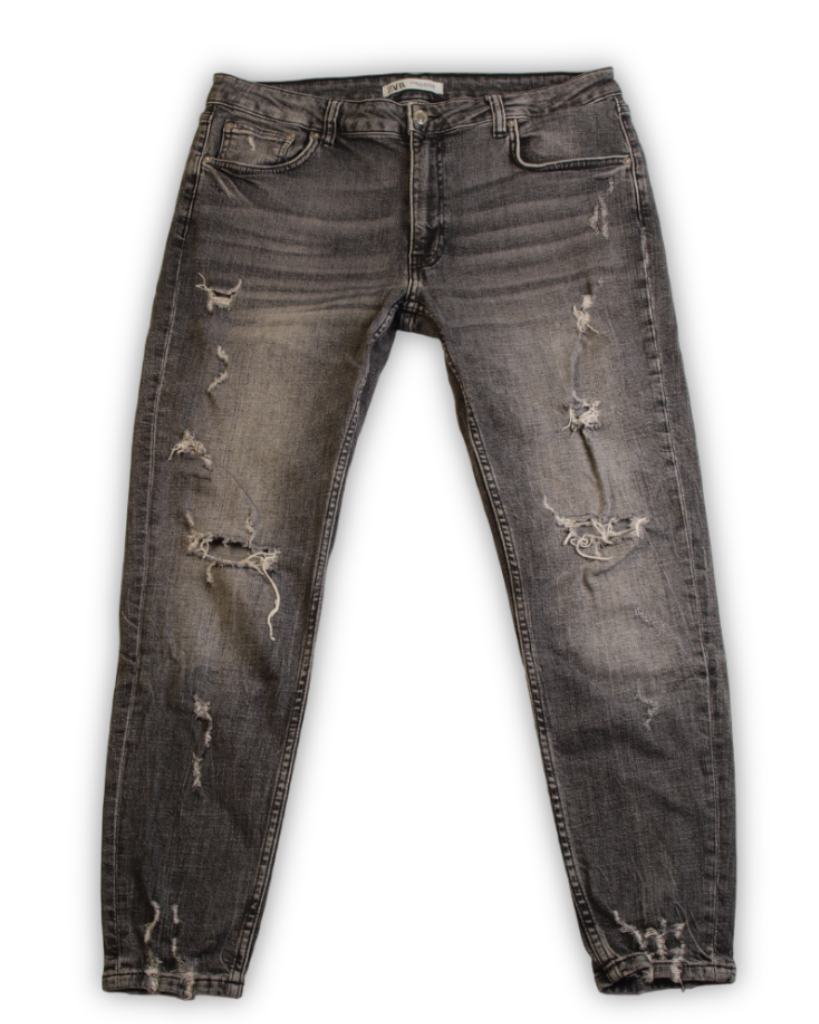 Tweedehands jeans heren grijs