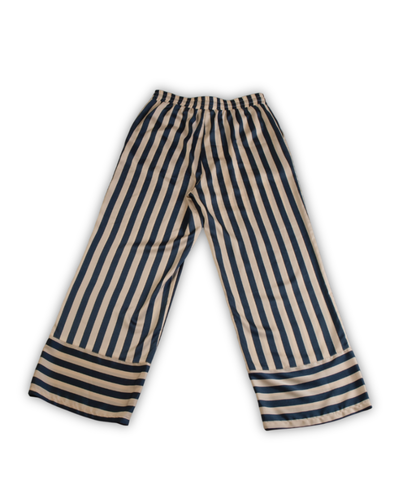 Tweedehands broek dames gestreep