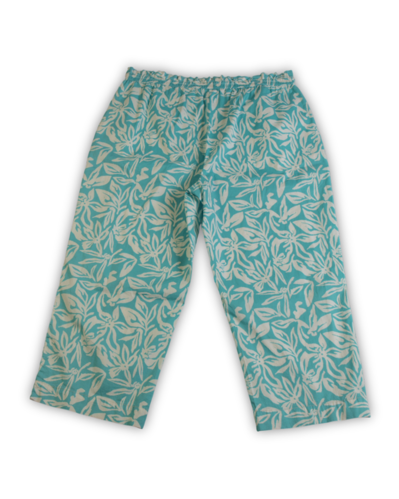 Tweedehands broek mintgroen wit - XL