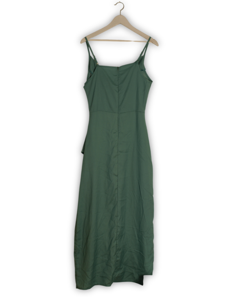 Tweede hands jurk groen silk