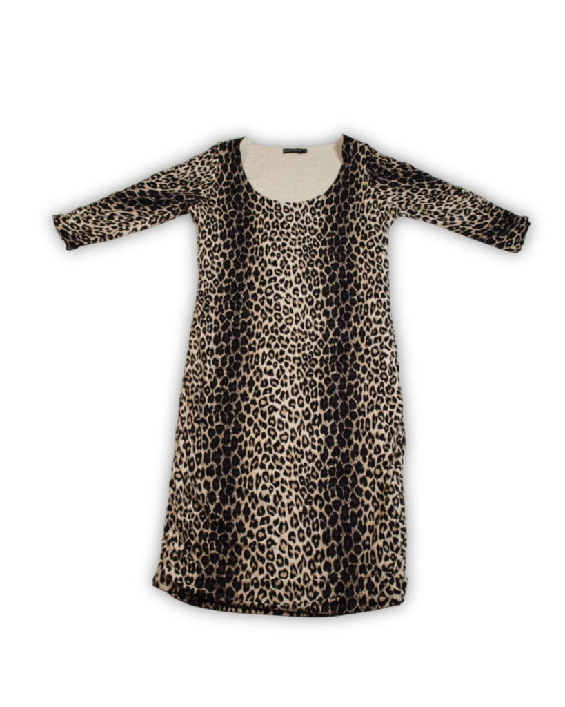 Tweedehands jurk panterprint