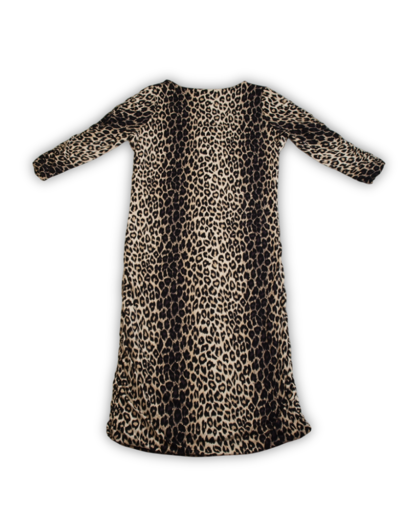 2de hands jurk panterprint -