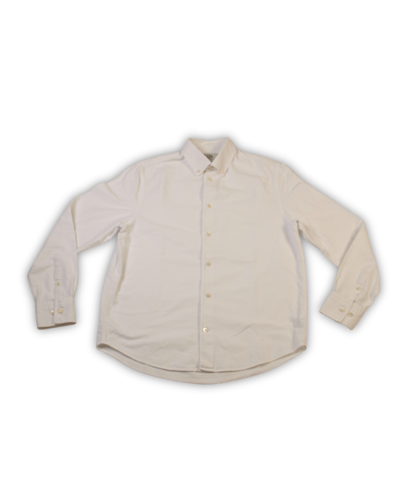 Tweedehands overhemd wit denim - S