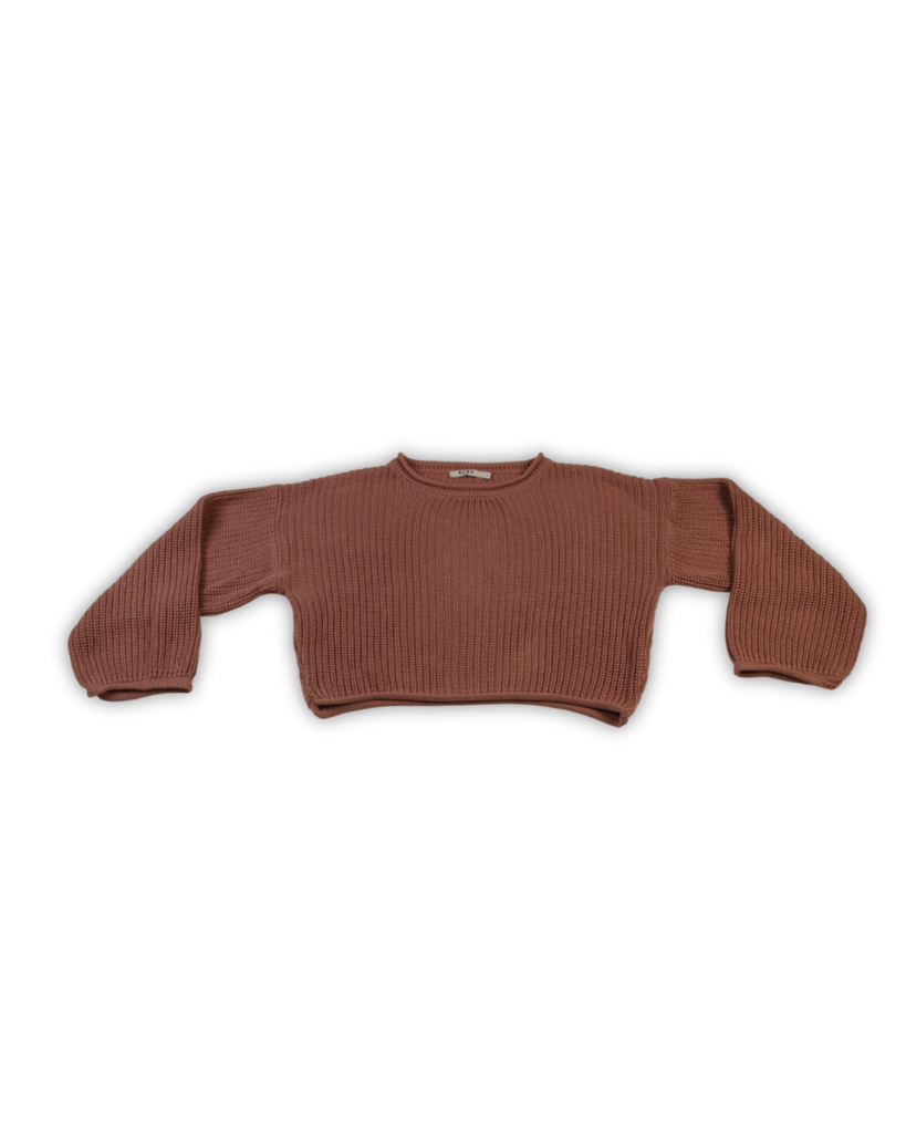 Vintage sweater roze gebreid