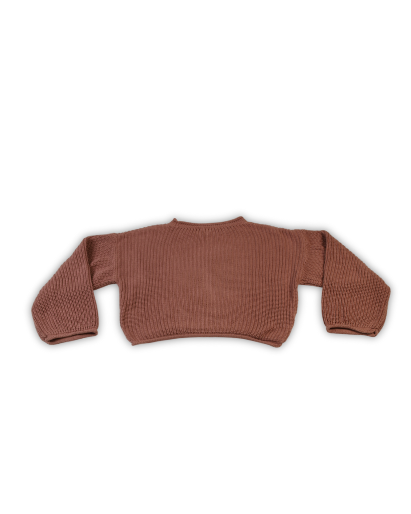 Vintage sweater roze gebreid