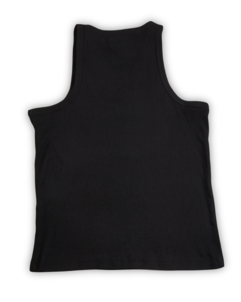 Zwart effen tweedehands tanktop