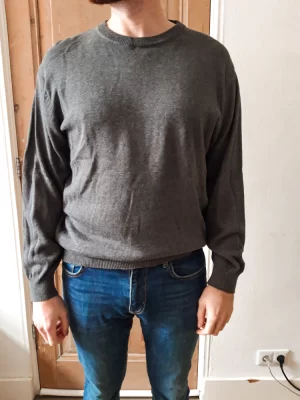 Grijze loose fit sweater